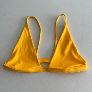 NEW - Triangle Marigold Yellow Bikini Top